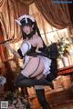 Coser@水淼Aqua Vol.129: AzurLane诺西罗女仆 (61 photos)